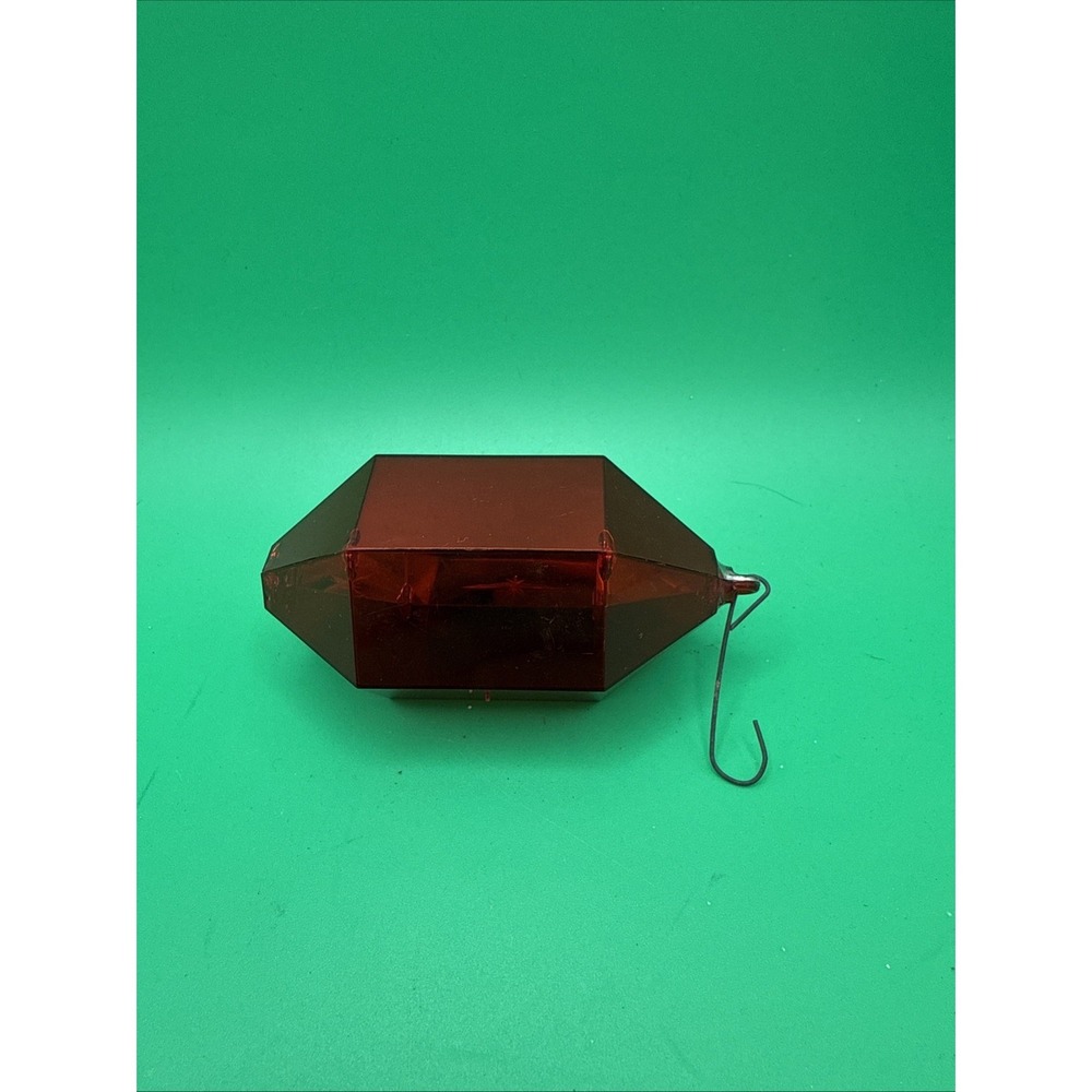 Vintage Jewel Brite Diorama Christmas Ornament MCM Polygon